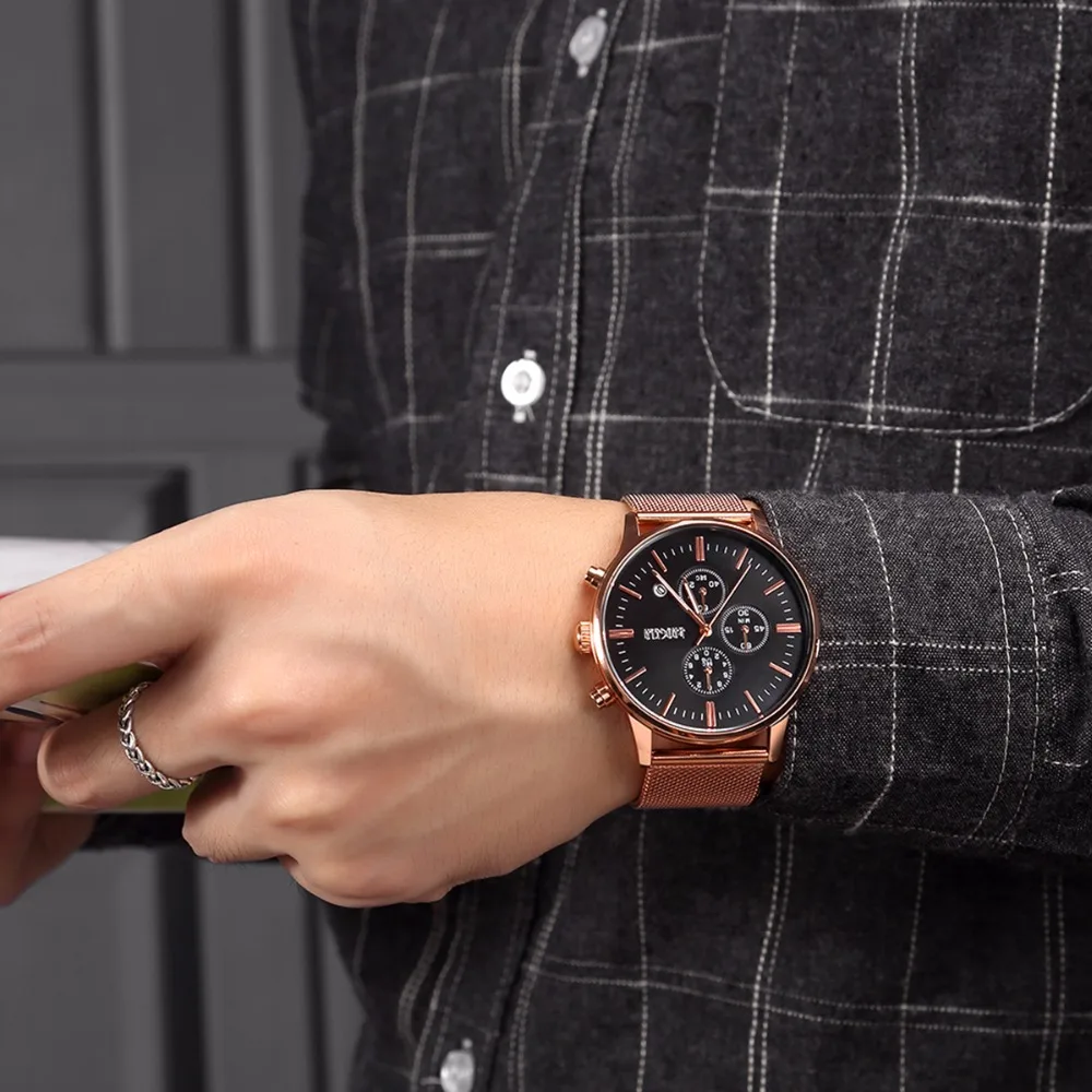 Мужские кварцевые часы BAOGELA армейские водонепроницаемые из нержавеющей стали