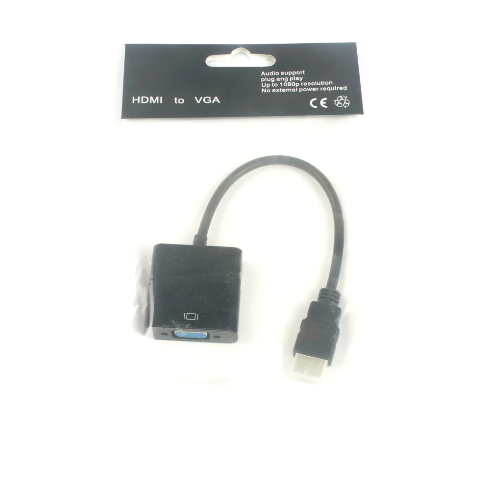 1080P HDMI штекер в VGA гнездо + аудио конвертер видео адаптер для ПК DVD HVA VGA|Кабели VGA| |