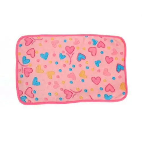pink heart Одеяло для домашних животных с принтом ручной стирки, коврики для кошек и собак, мягкое теплое зимнее одеяло для сна, s, для собак, щенков, теплые коврики для путешествий - Цвет: pink heart