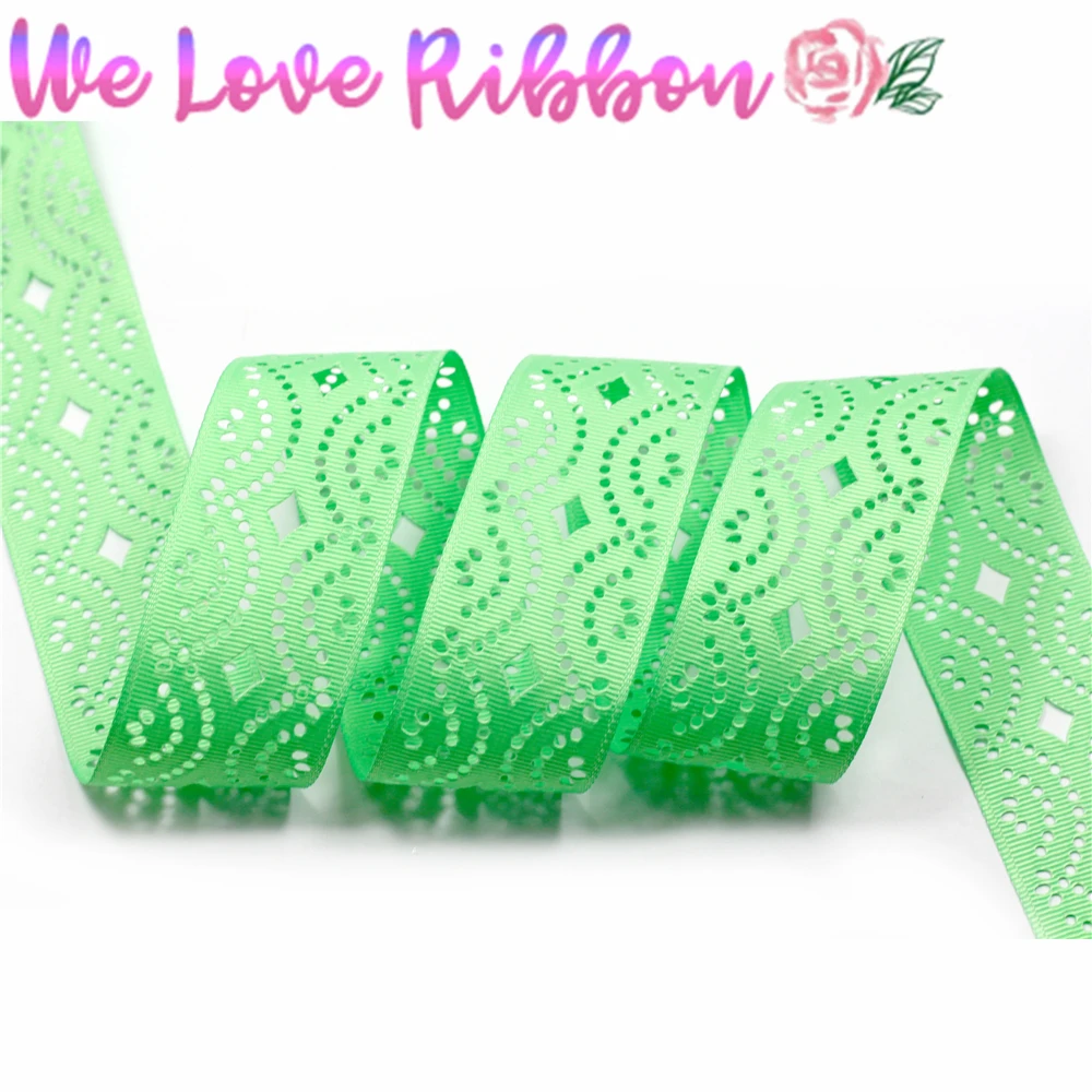 1-1/2 &quot38 мм DIY Украшение для вечеринки волнистый узор полые Grosgrain ленты ручной
