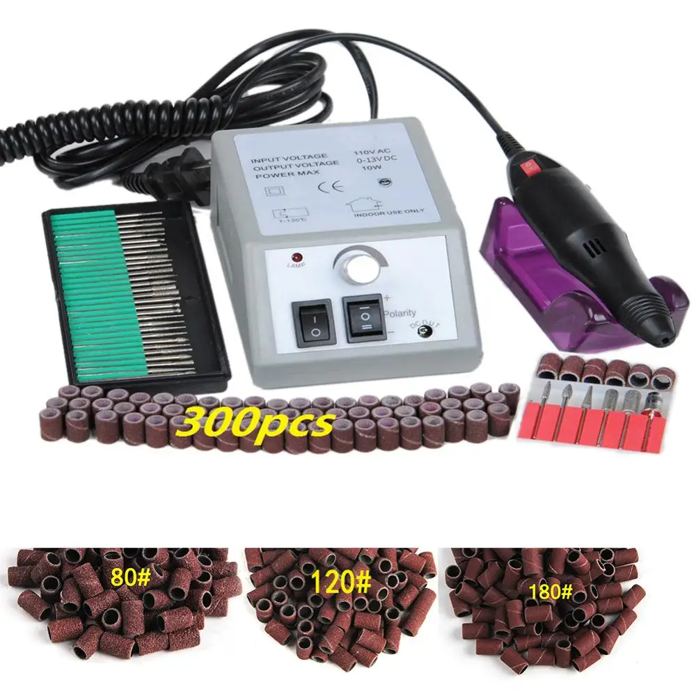 Электрические сверла для ногтей маникюрный набор все маникюра 36 резцы фрезы 300 шт