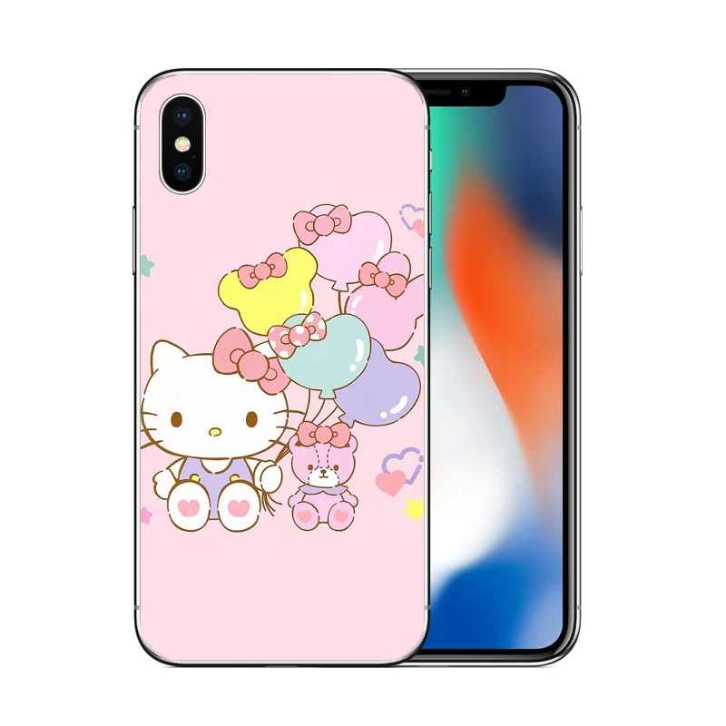 Прекрасный Hello kitty Новое поступление Мягкий Силиконовый ТПУ чехол для iphone 6 6S 7 8 Plus
