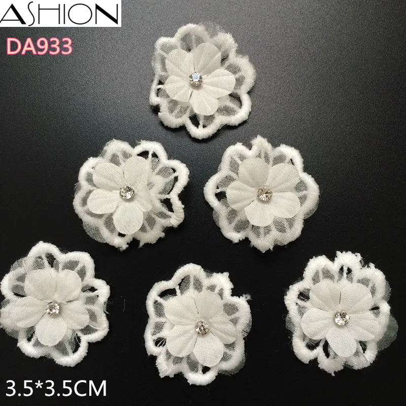 ASHION 4 стиля 20 шт. стразы 3D женское свадебное кружевное платье с цветочной вышивкой