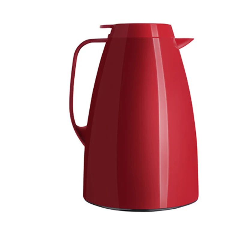 Red Thermos Pot Термос-колба 1,5 л с двойными стенками, стеклянная подкладка, термоизоляционный горшок, чайник для кофе, чая, кухни, бара, бутылки для горячей воды, термос-колба - Цвет: Red Thermos Pot