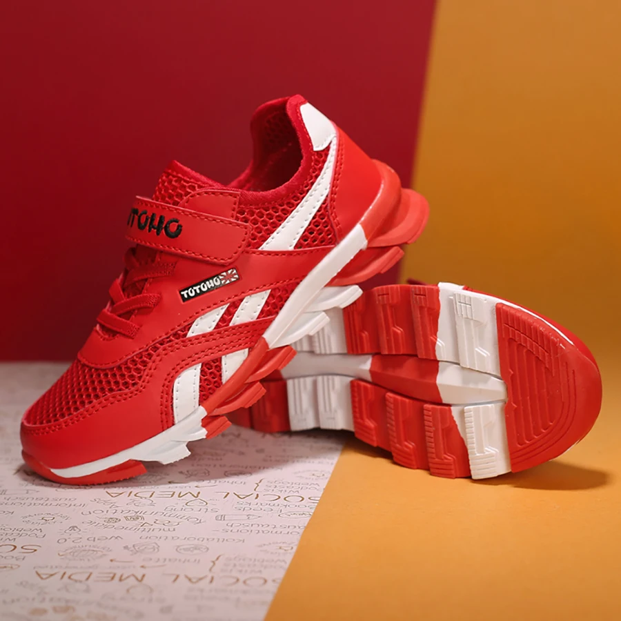 2018 New Summer Children Shoes Boys Sneakers Girls Sport Red Mesh Breathable kids Leisure Child Running Trainers | Детская одежда и