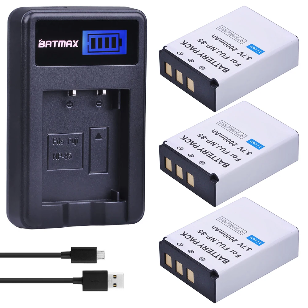 Аккумулятор для фотоаппарата 3 7 в 2000 мАч шт. + зарядное устройство USB с ЖК-дисплеем