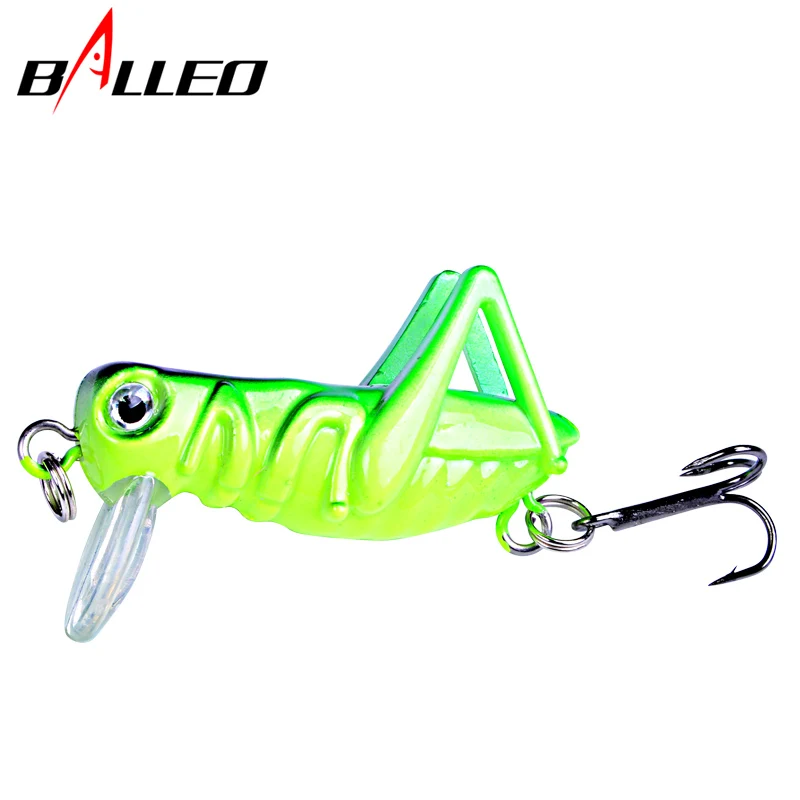 Balleo 2 шт. 4cm3g Кузнечик насекомые рыболовные приманки воблер приманка твердая