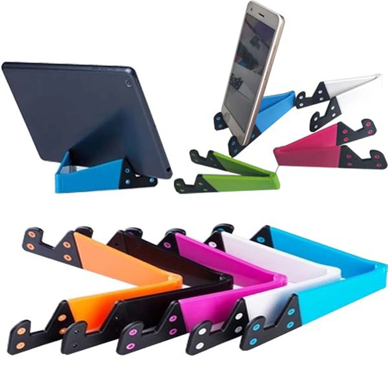 Универсальный v образный пластиковый складной стол мобильный телефон подставка