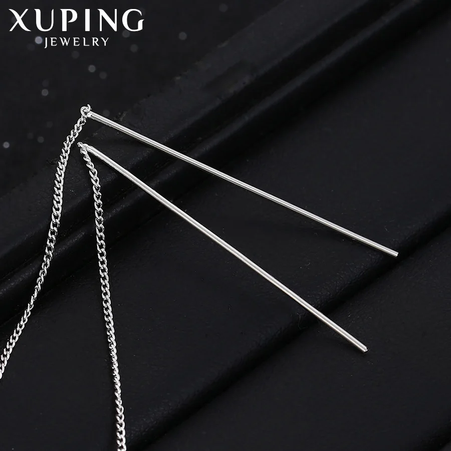 Xuping ювелирные изделия модные уникальные роскошные длинные серьги с имитацией