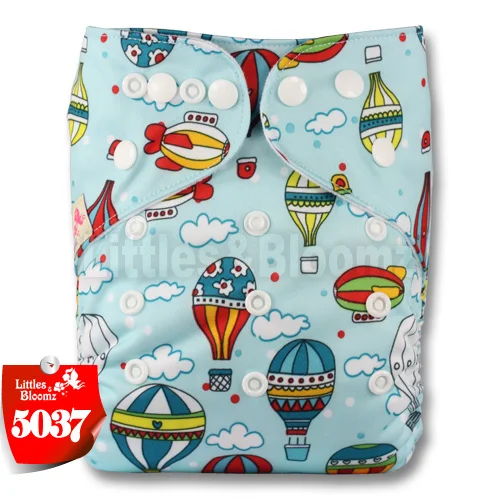 [Littles&Bloomz] новые детские один размер Многоразовые вкладыши для тканевых подгузников крышка Обёрточная бумага для Применение с плоским крышам или приталенные пеленки - Цвет: 5037