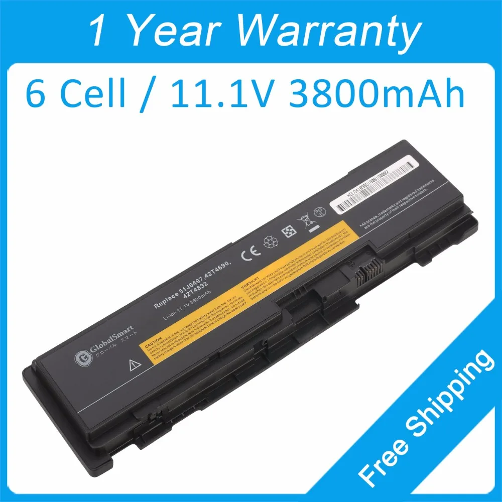 6 ячеек 3800mah аккумулятор для ноутбука lenovo ThinkPad T400s 2815 T410si 2823 T410s 2824 42T4832 51J0497 42T4690 |