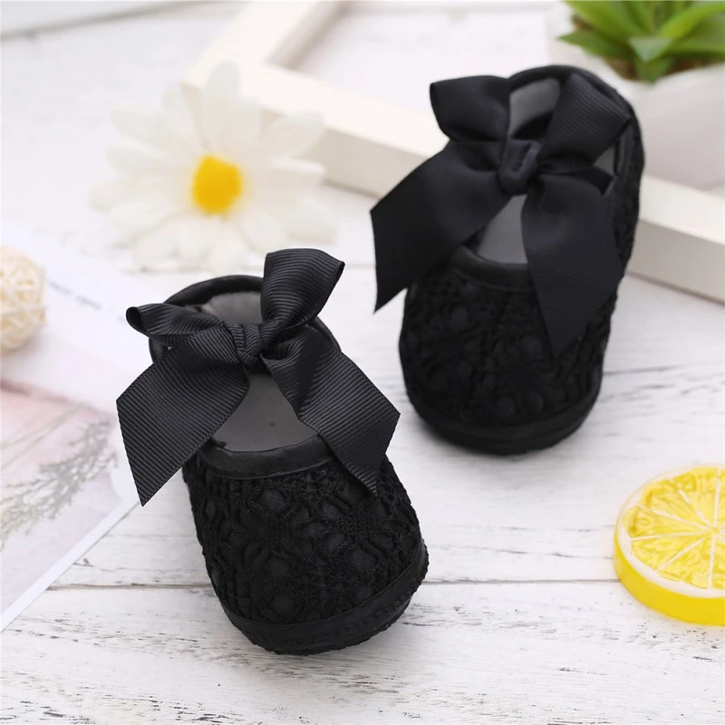 

2019 New Newborn Infant Baby Soft Sole Crib Prewalker Girl Shoes Toddler Anti-Slip Bowknot First Walkers Summer