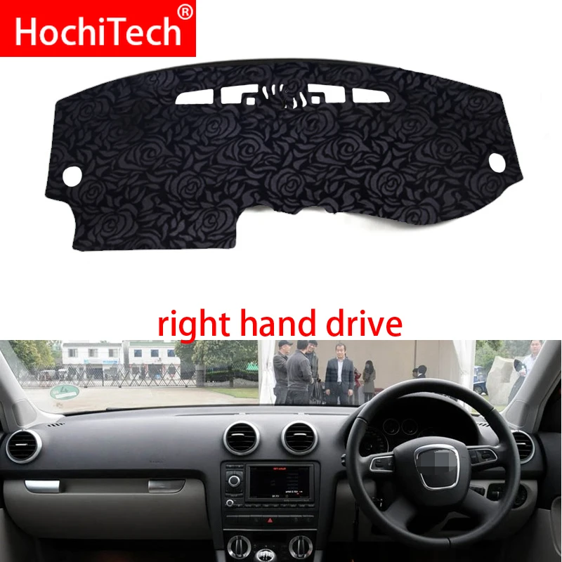 Rose Pattern Non-slip Dashmat Dash Mat Dashboard Cover Pad Carpet Car Sticker for AUDI A3 2004 2005 2006-2013 Styling | Автомобили и