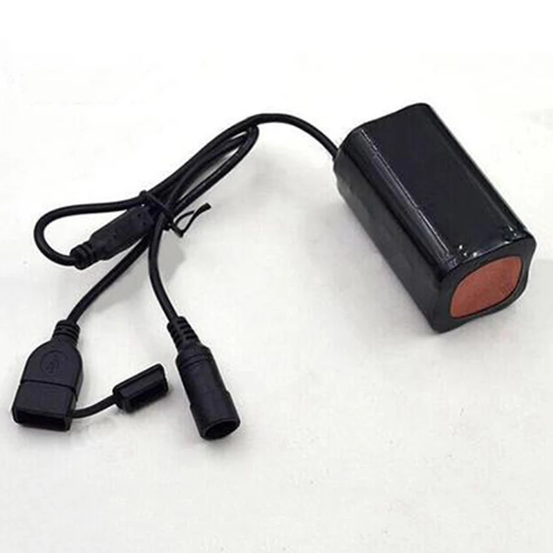 8 4 V 6400mAh перезаряжаемый аккумулятор 4x18650 для фары велосипеда велосипедные