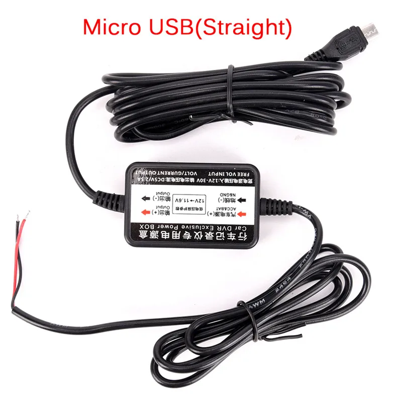1 шт. 2* 1.18in микро/мини USB жесткий проводной автомобильное зарядное устройство Преобразователь мощности для Планшета Телефона DVR рекордер gps - Название цвета: C