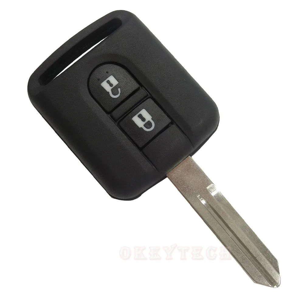 Чехол для ключей автомобиля с 2 кнопками для Nissan pathfinder juke maxima Qashqai j11 tiida Micra Navara Almera Note Замена дистанционного ключа