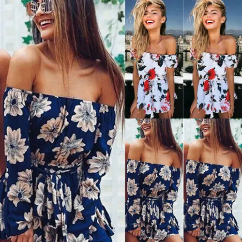 Новый женский праздничный мини комбинезон с принтом Дамское Платье летнее