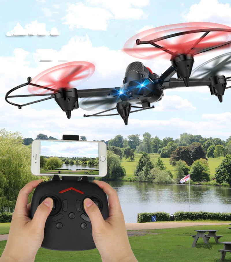 Радиоуправляемый квадрокоптер H3 Air ground 3 в 1 с безголовым режимом 4 канала HD Wi
