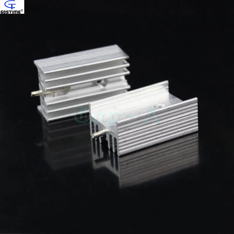 Оптовая продажа 500 шт. радиатор 25x15x10 мм алюминиевый 220 TO220 IC с иглой|ic heatsink|heat
