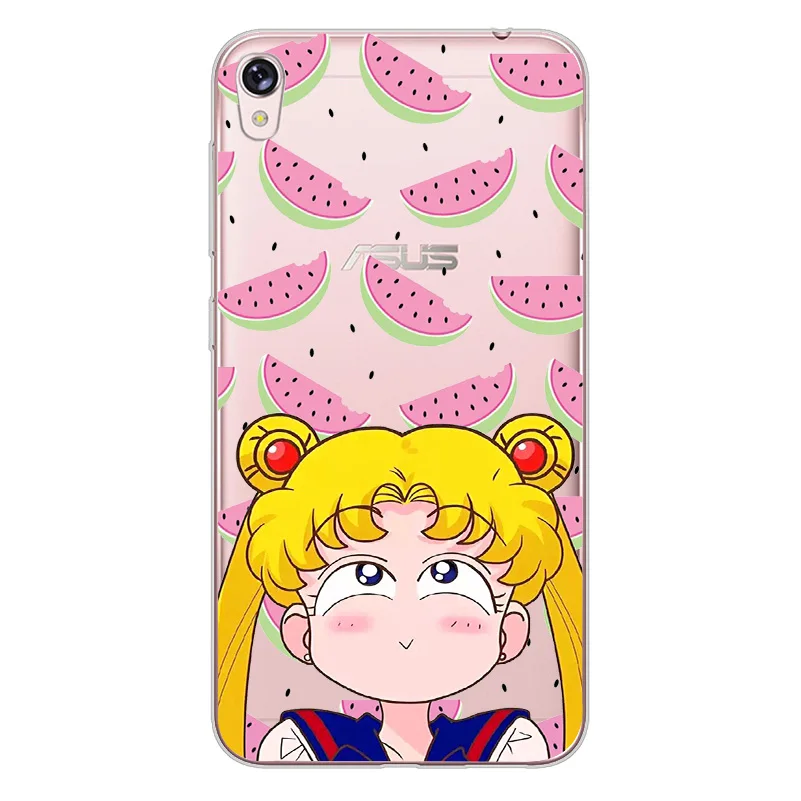 ciciber Cover For ASUS Zenfone 5 Lite ZC600KL 5Z ZE620KL ZS620KL Phone Cases Soft TPU Anime Girl Sailor Moon Shell |