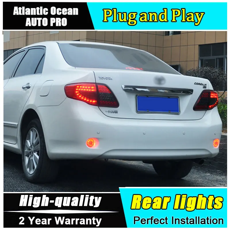 Автомобильный Стайлинг для Toyota задние габаритные огни на Corolla 2007-2010 светодиодный