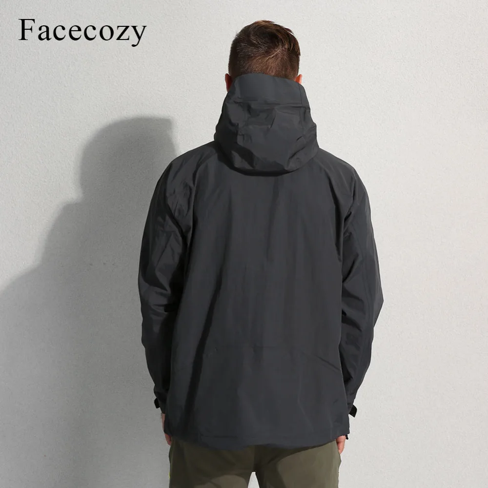 Мужская ветровка с капюшоном Facecozy водонепроницаемая ветрозащитная тонкая