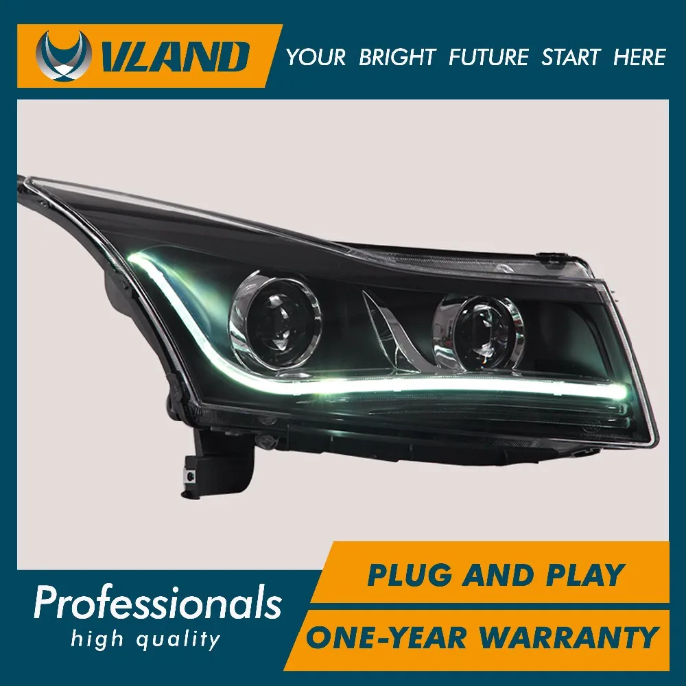 Vland factory для CRUZE головной светильник s светодиодный 2009 2010 2011 головной светильник передний светильник Биксеноновая линза ксенон HID