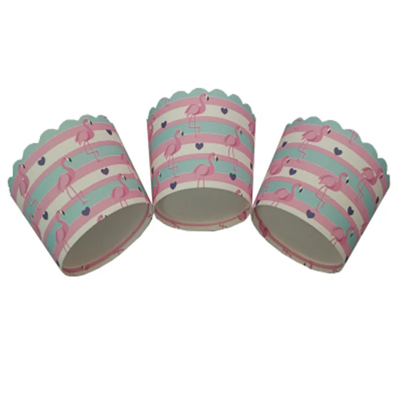 Фламинго Маффин кекс бумажные стаканчики маслостойкие Кекс лайнер для выпечки