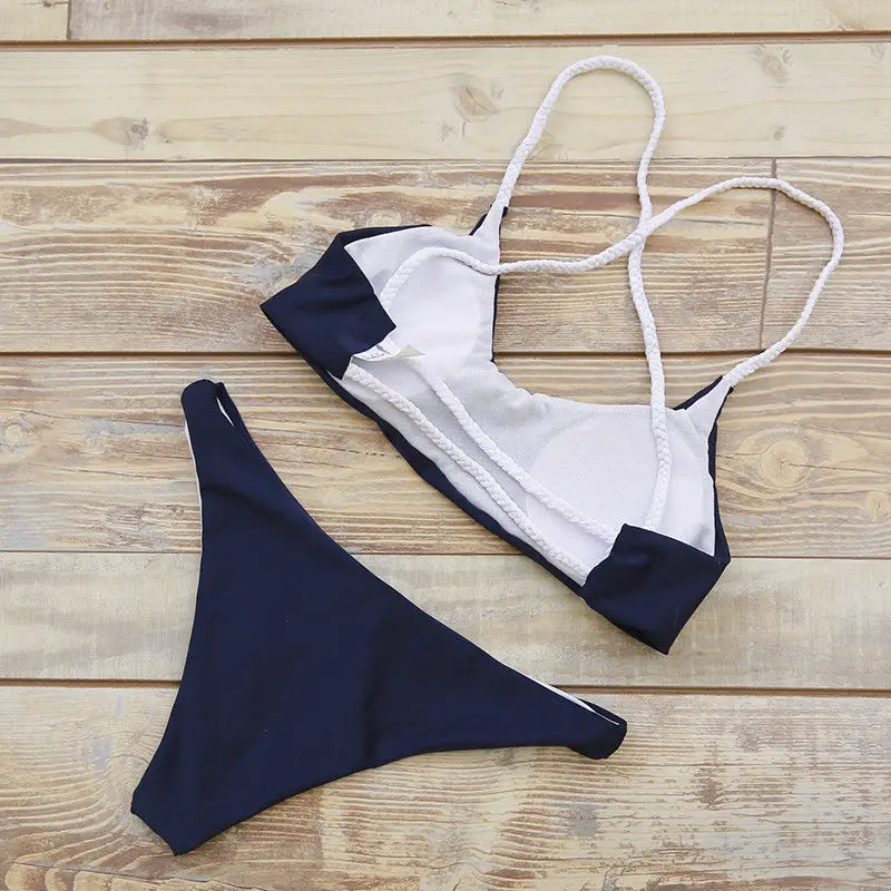 Новое поступление 2018 сексуальный женский летний бандажный комплект бикини с