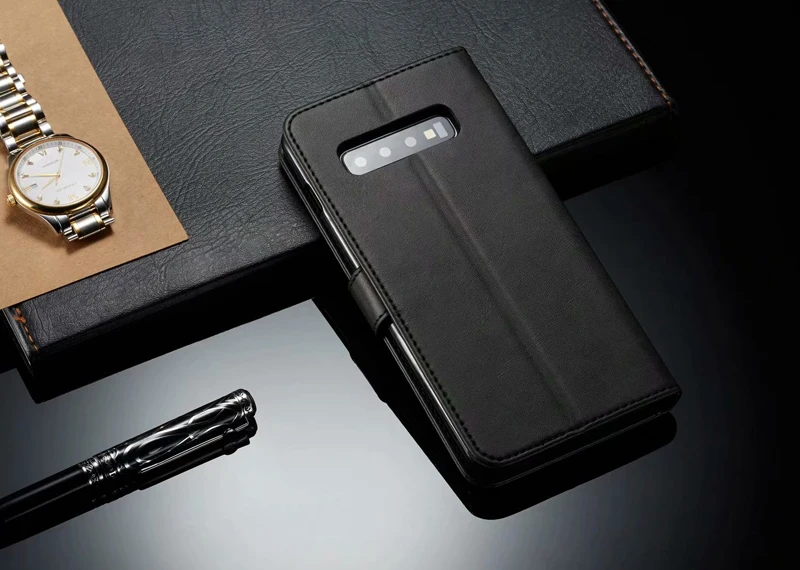 S6 s7 edge s8 s9 plus s10 lite кожаный чехол для samsung Galaxy A6 A7 A8 A9 кожаный бумажник флип чехол для samsung J4 J6 чехол