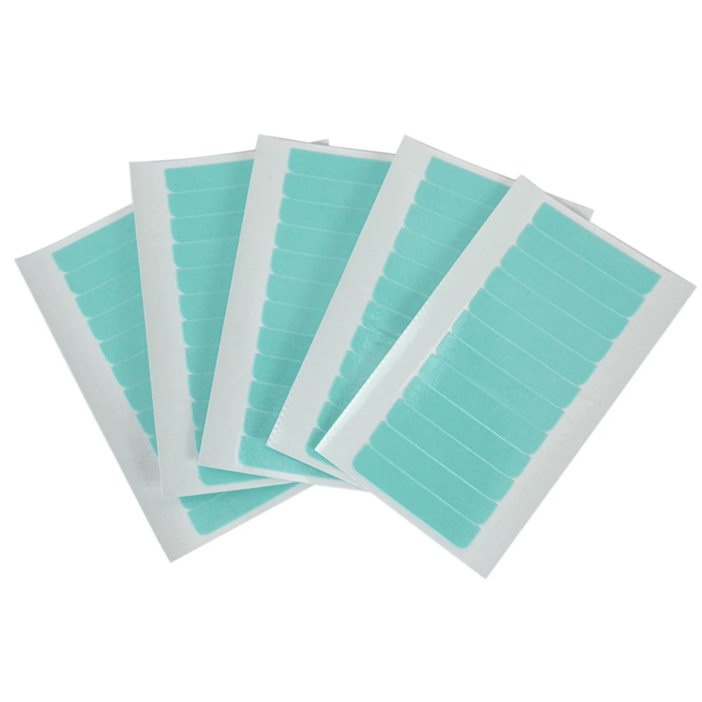 5Sheet/50PCS Pre-Cut Double Sided Adhesive Super Tape for Skin Weft &amp Hair Extensions Water-proof tape Party Gift | Красота и