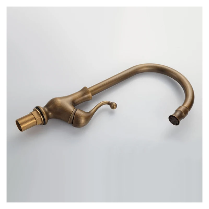 Европейский стиль медный кран для раковины антикварный кухонный ванной комнаты