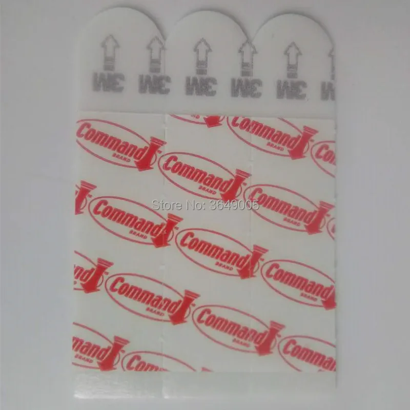 Tiras de repuesto para mando de pared, accesorio para colgar en la pared, peque&ntilde;o, mediano, grande, 3M, 1000 unidades-2
