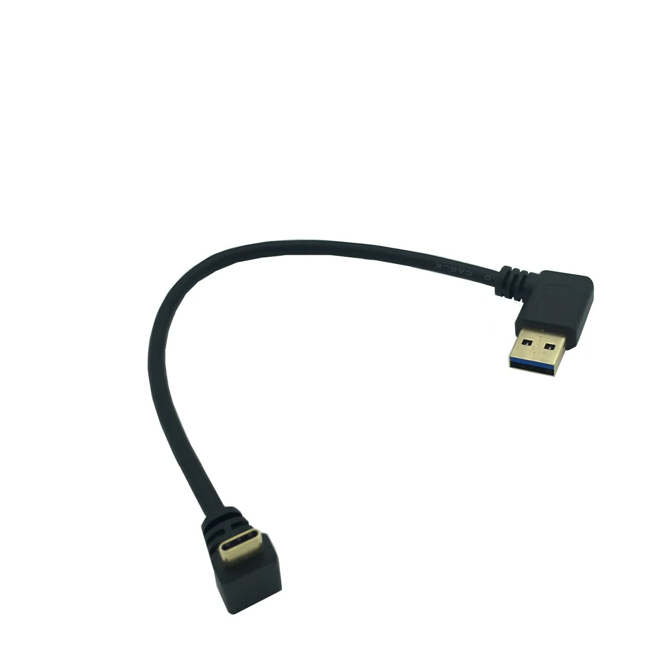 Позолоченные USB3.0 версия AM влево изгиб/Тип C вверх и вниз ноутбук телефон зарядный