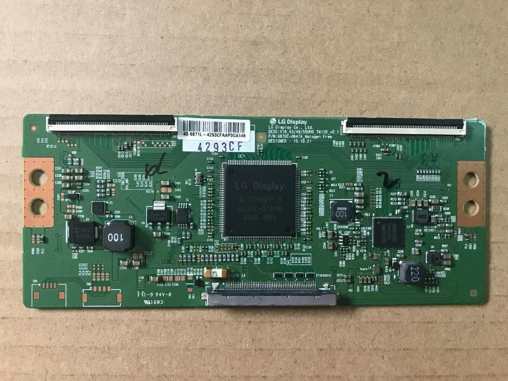 Latumab для LG T Con плата 6870C 0647A V16 43/49/55UHD TM120 V0.1 TCON логическая бесплатная