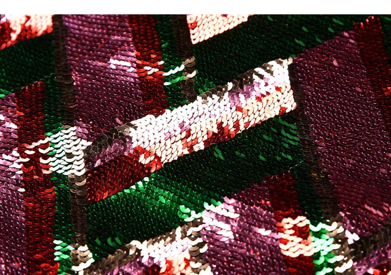 Ecombird модная Новая Элегантная блестящая юбка с пайетками для женщин миди длинная