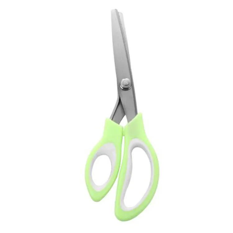 Light Green 5 мм Ткань Декоративные кромки швейные ножницы, кусачки ЗИГЗАГ Швейная резка профессиональные портняжные ножницы 35 - Цвет: Light Green