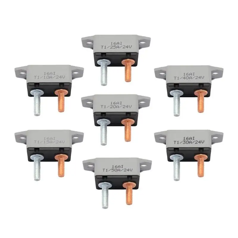 VODOOL DC 12V/24V 10/15/20/25/30/40/50A автомобильный автомат защити цепи с красной крышкой