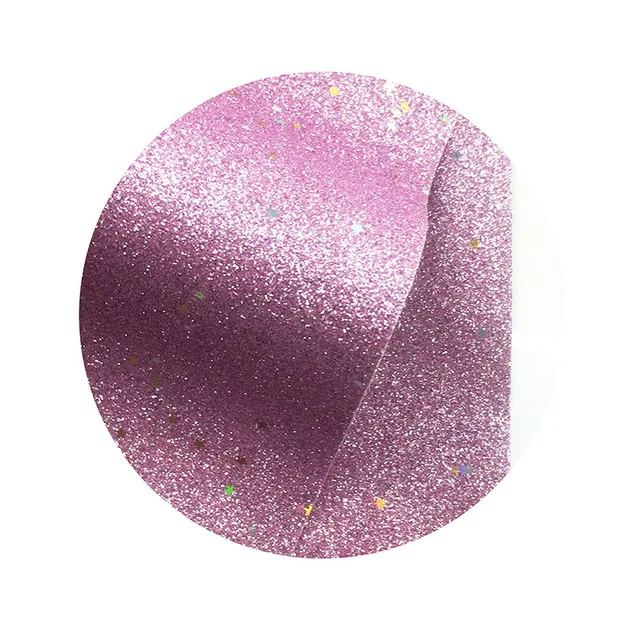 purple 20*34 см искусственная кожа ткань Блестящие Блестки со звездой блестящая ткань DIY кожаные листы рукоделие лук материалы - Цвет: purple