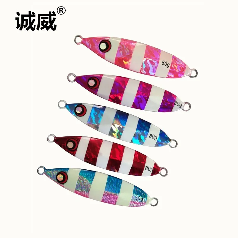 

Factory direct sale slow jigging sk09-80g/9cm fishing lure lead jig lure boat fishing lure