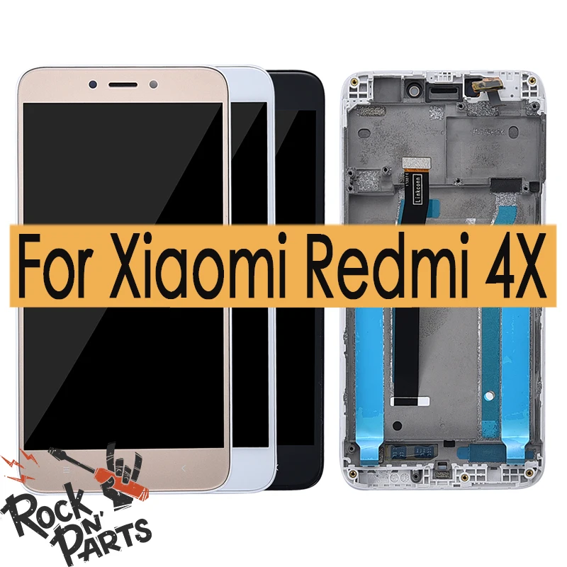100% Test Global Version Original Lcd Display Touch Screen Digitizer Assembly with Frame For Xiaomi Redmi 4X 5.0 Inch | Мобильные