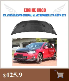 Углеродного волокна/FRP заднего бампера для губ спойлер, диффузор для Volkswagen VW GOLF VII 7 MK7 Стандартный и GTI