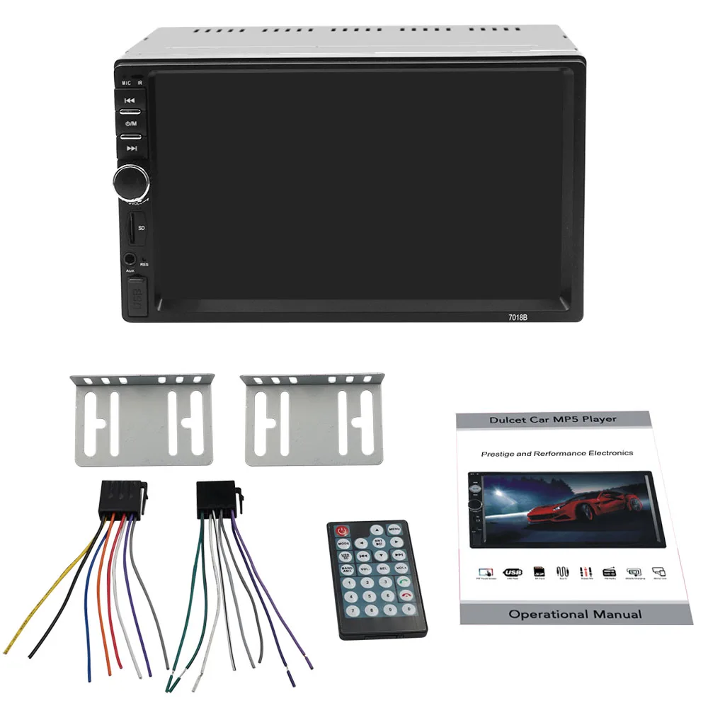 Автомагнитола 2 Din 7 дюймов стерео управление рулевым колесом MirrorLink Bluetooth FM MP4 MP5