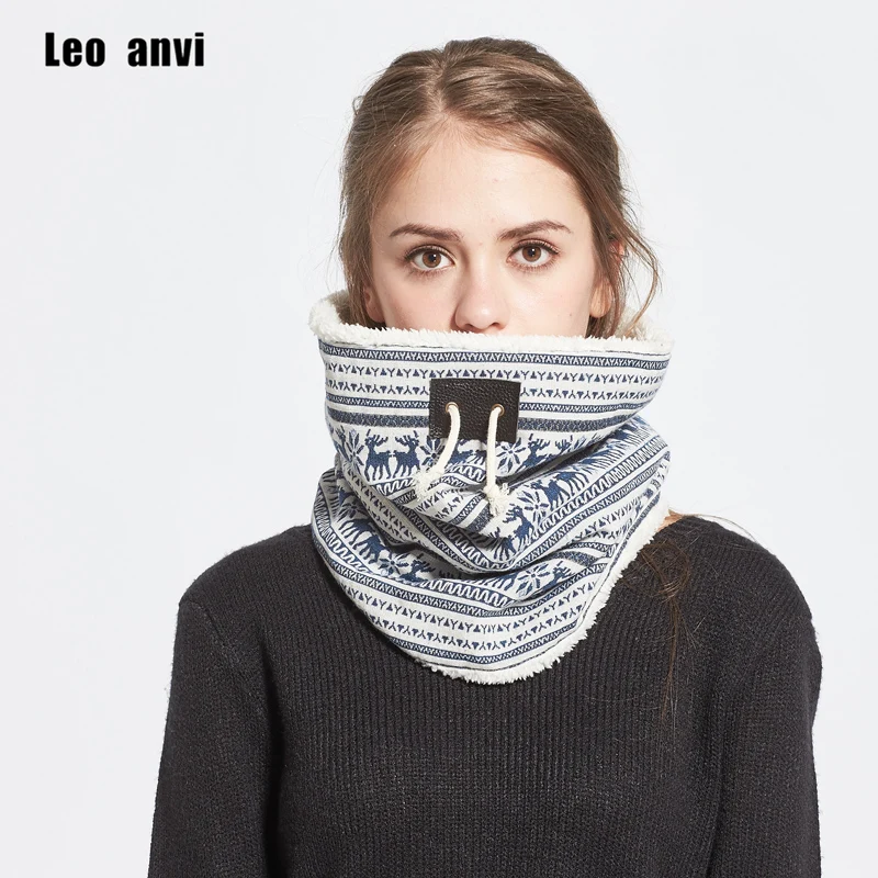 Женский шарф-глушитель Leo anvi зимний хлопковый шарф с принтом в виде оленя
