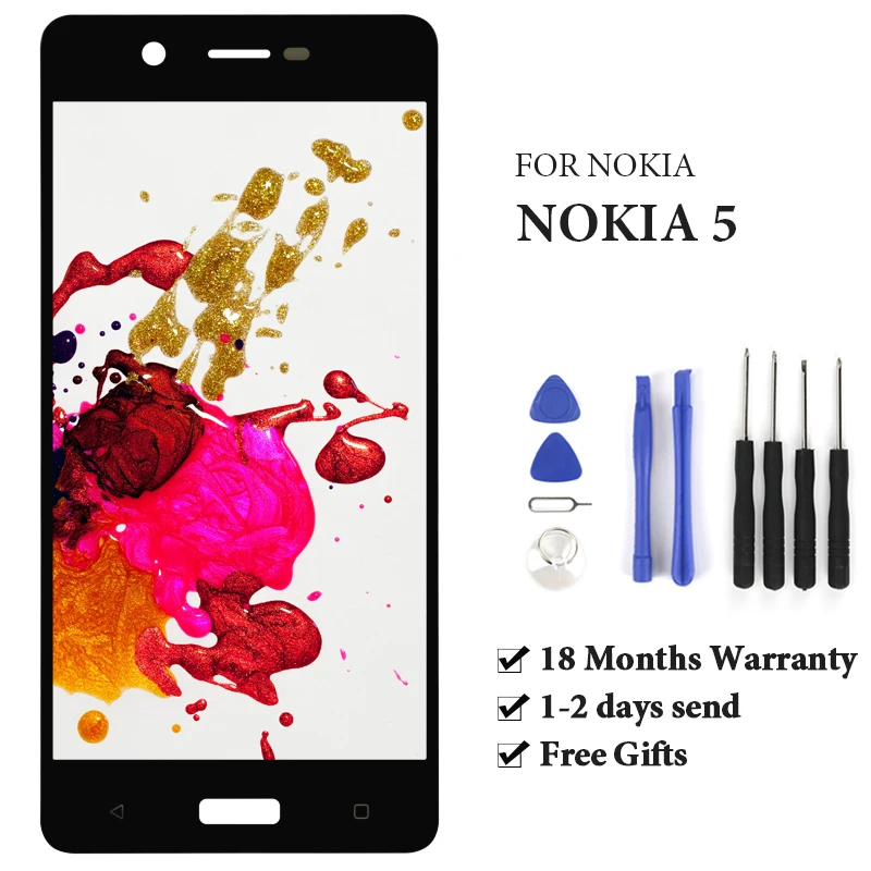 Для Nokia 5 TA 1024 1027 LCD сенсорный экран AAA Высокое качество без битых пикселей 1044 1053