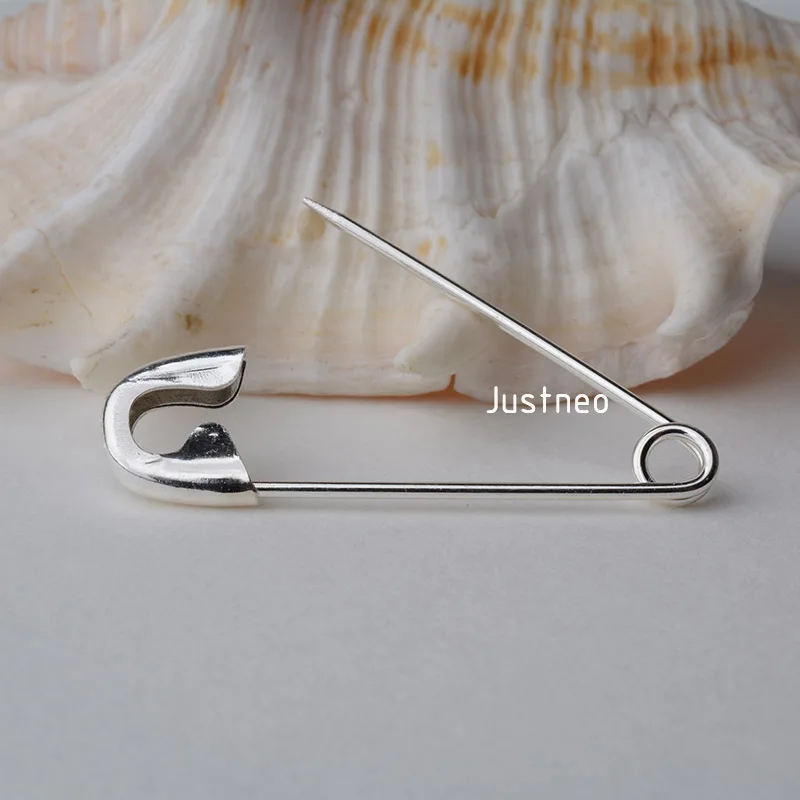 Булавка для шали из серебра 925 пробы заколка на шарф