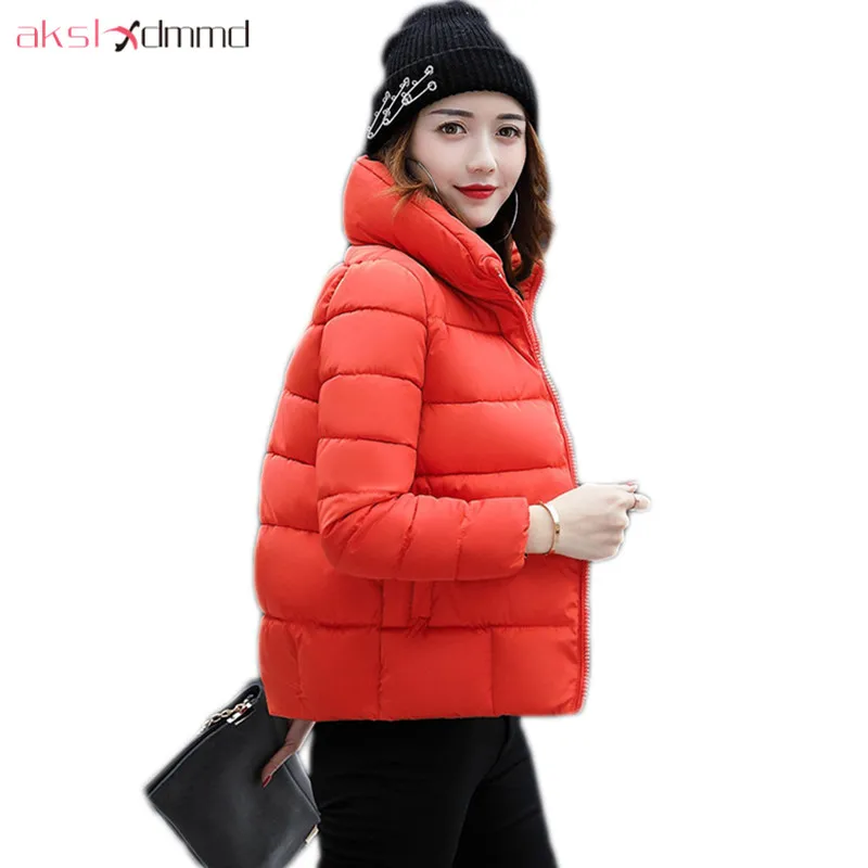 AKSLXDMMD женские парки короткая зимняя куртка для женщин новинка 2019 модное короткое