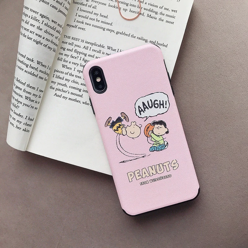 Рельефный Шелковый мягкий чехол для телефона с рисунком Шарли для iPhone 6, 6 S, 7, 8 Plus, X, XS, MAX, XR, милый матовый чехол в стиле аниме, fundas Capa