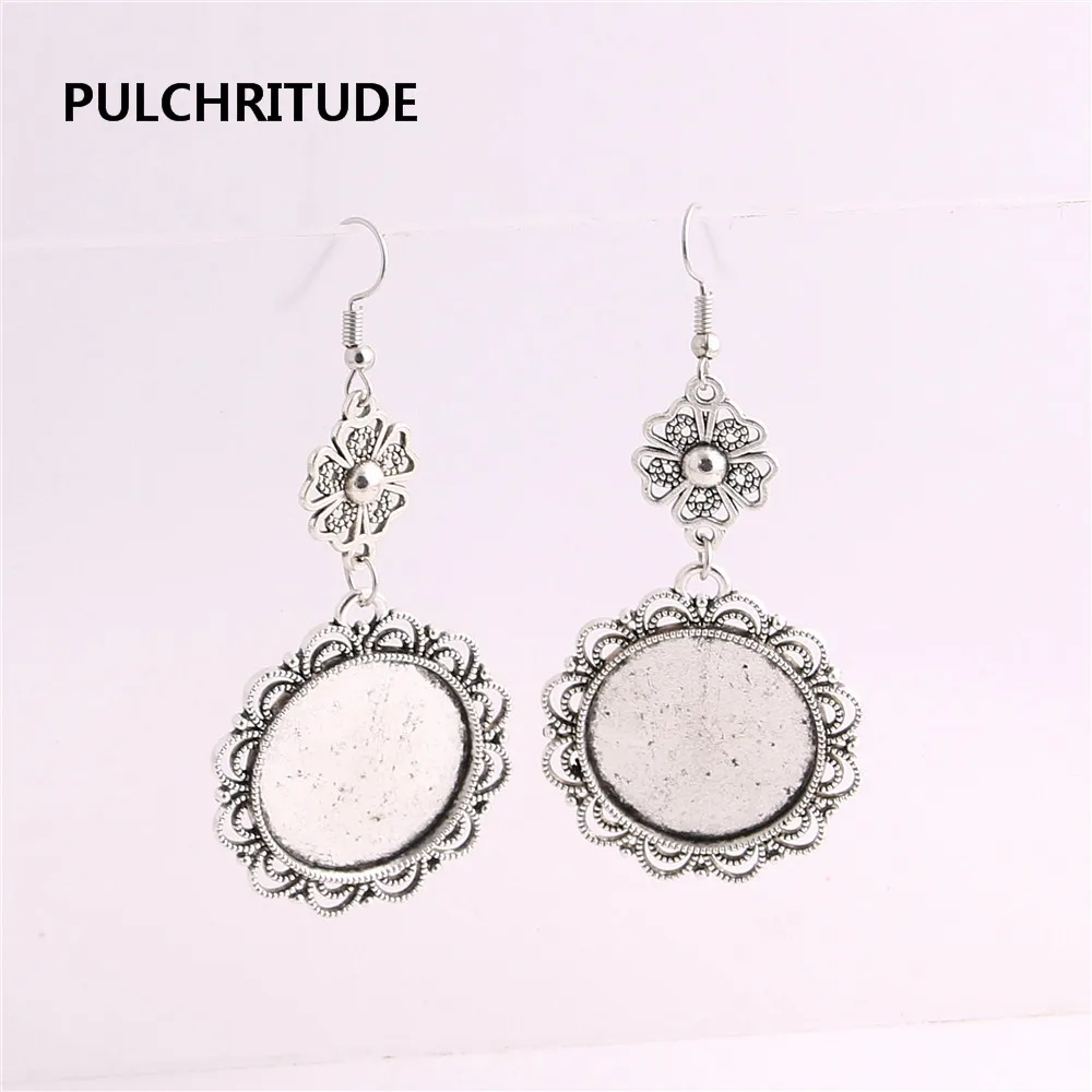 12 шт./лот металлический сплав цинка Круглый Кабошон Шарм подходит 25 мм кабошон