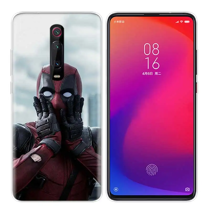 Силиконовый чехол для Xiao mi Red mi K20 Pro K20Pro Note 5 6 7 7A 6A mi A2 A1 8 Lite 9 S2 Pocophone F1 Deadpool Dead Pool Funny - Цвет: R-004